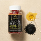 Flacon de gommes à l’huile de nigelle Himalayan Rock, 4 % thymoquinone.