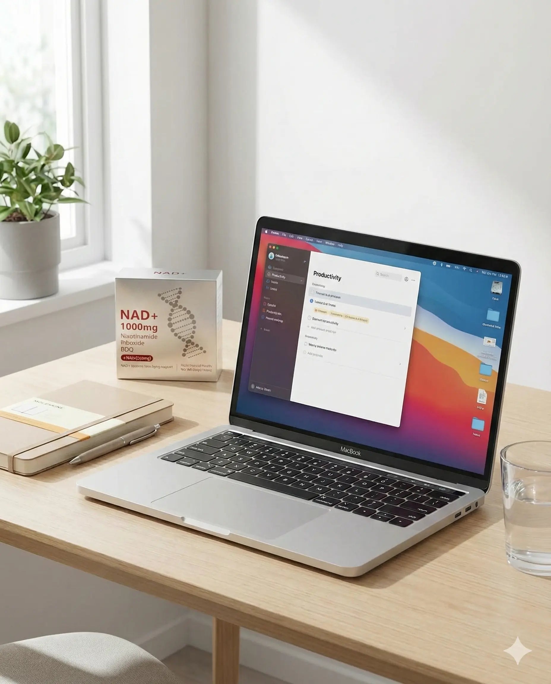 Boîte NAD+ 1000 mg Himalayan Rock avec nicotinamide riboside, PQQ et resvératrol.